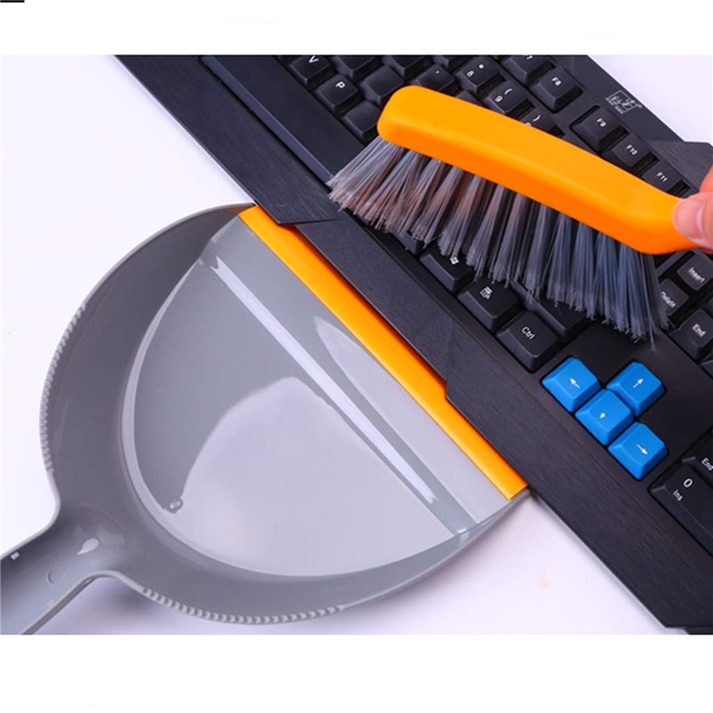 HERO Profiwerkzeug Set Scopa E Pala Per Tavolo E Auto - Mini Kehrset Turchese/Grigio - 2 Pezzi