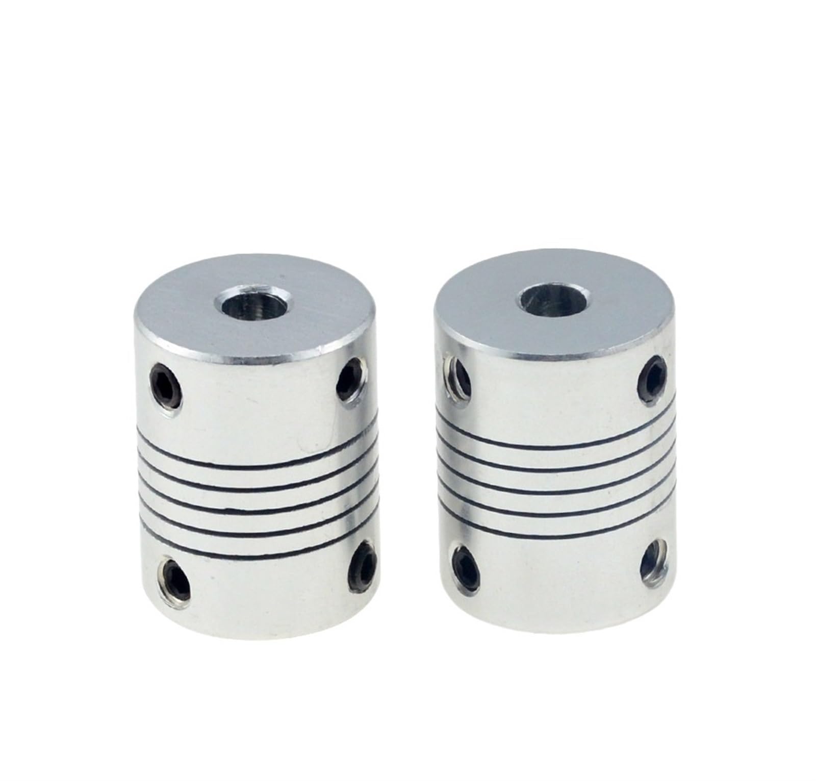 Rigid Coupling,Stainless Steel Rigid Coupling 4pcs D19L25 CNC Motor Shaft Flexible Coupling(3 X 3)