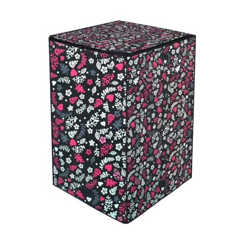 Image of Fully Automatic Top Load Washing Machine Cover for Samsung /IFB /LG /Godrej /Whirlpool /Bosch / 7 kg, 7.5 Kg (58 X 58 X 89 Cms),Waterproof & Dustproof Polyester, Flower Floral - FABKUM192