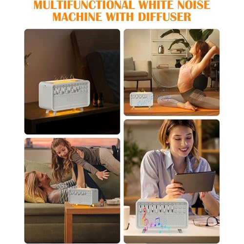 Diffuseur d'arômes et d'air bruit blanc pack de 2 humidificateurs - 3