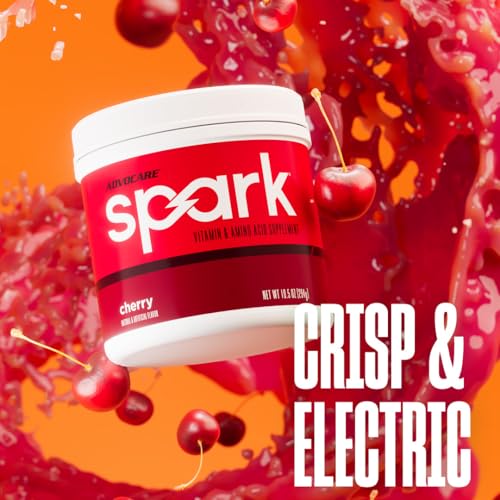 Image of AdvoCare Spark - Energy Drink Mix - Vitamin & Amino Acid Supplement - Supports Energy & Focus - Portable Immune Support - Sugar-Free - Cherry, (10.5 oz)