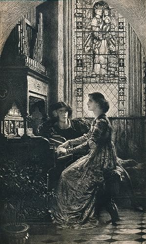 Toile Harmonie de Frank Dicksee avec portrait d'art et finition de haute qualité