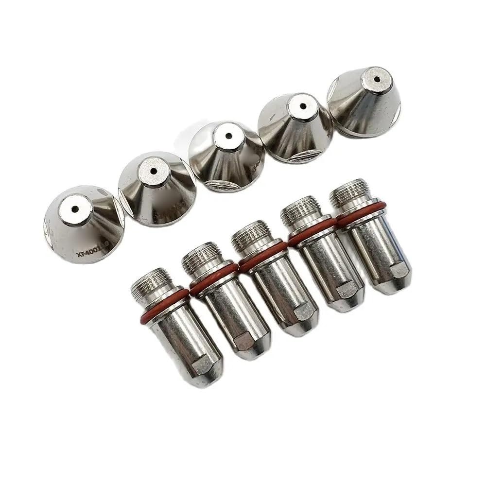 5 electrodos 400100 y 5 boquillas for consumibles de antorcha de corte de plasma FY-XF400H, XF-400, FY-XF400, FY400 y A400.(2.3mm)