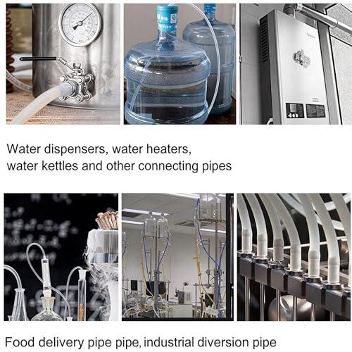 Image of Feelers Silicone Tubing, Food Grade Pure Siliconce Hose 3 /4 inch ID 1 inch OD 9.84ft, High Temperature Resistant Flexible Hose for Water Air Pump, Aquarium, Home Brewing, Kitchen