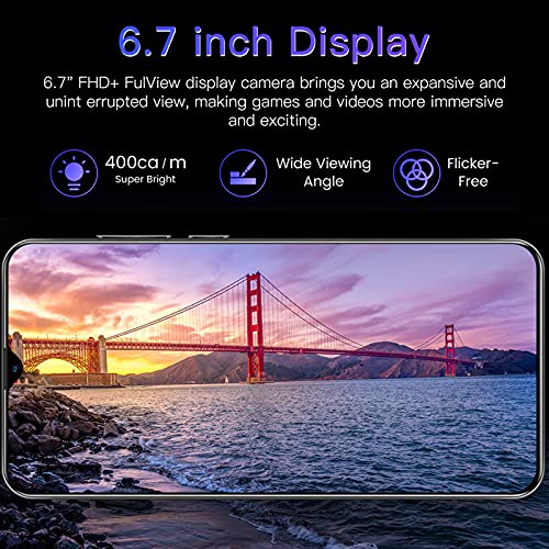 Firzero Unlocked Smartphones, S21+Ultra Android 10.0 Smart Phone Hd Full Screen Phone, 6.7Inch Water Drop Screen 2Gb+16Gb Face Id Facial Recognition Unlocked Cell Phones, 6800Mah Large Battery #TOP2