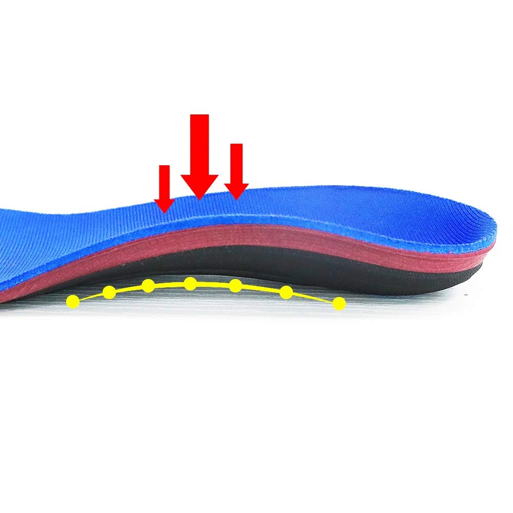 EDDGE Solette for Scarpe Plantari Plantari Inserto Ortopedico Piedi Piatti lievi/moderati Soletta Plantare Fascite al Tallone Uomo Donna (Size : 270mm)