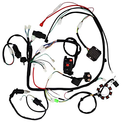 Complete Wiring Harness kit with Electrics Stator Coil CDI Wiring