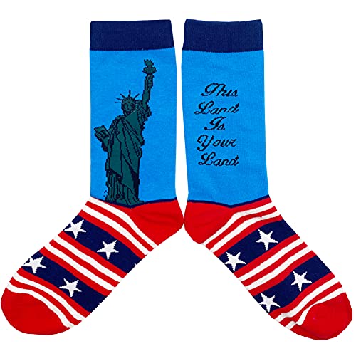 Men's Novelty Cool Crazy Pattern Funny Fashion Cotton Comfortable Dress Casual Crew Socks,Multi-Pack2