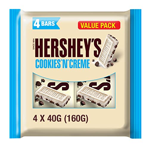 Image of HERSHEY'S Cookies N Creme Chocolate 4 Bar - 160Gram