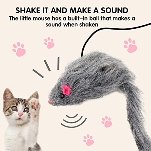 WELLXUNK Gatto Topolini Giocattoli, Gatto