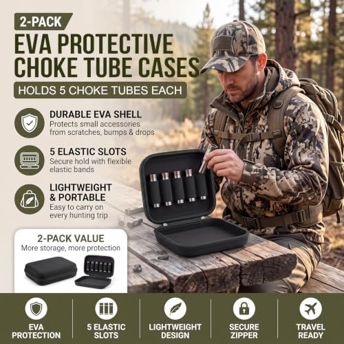 Mifoci 2 Pack Choke Tube Case 5 Slots Organizer, EVA Storage Holder by Mifoci - Used condition - Image 5