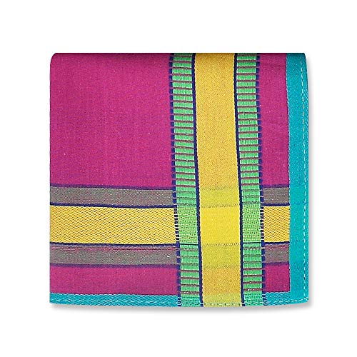 Men\'s Soft Cotton Handkerchiefs with Assorted Color 6 Piece Gift Set by Zenssia