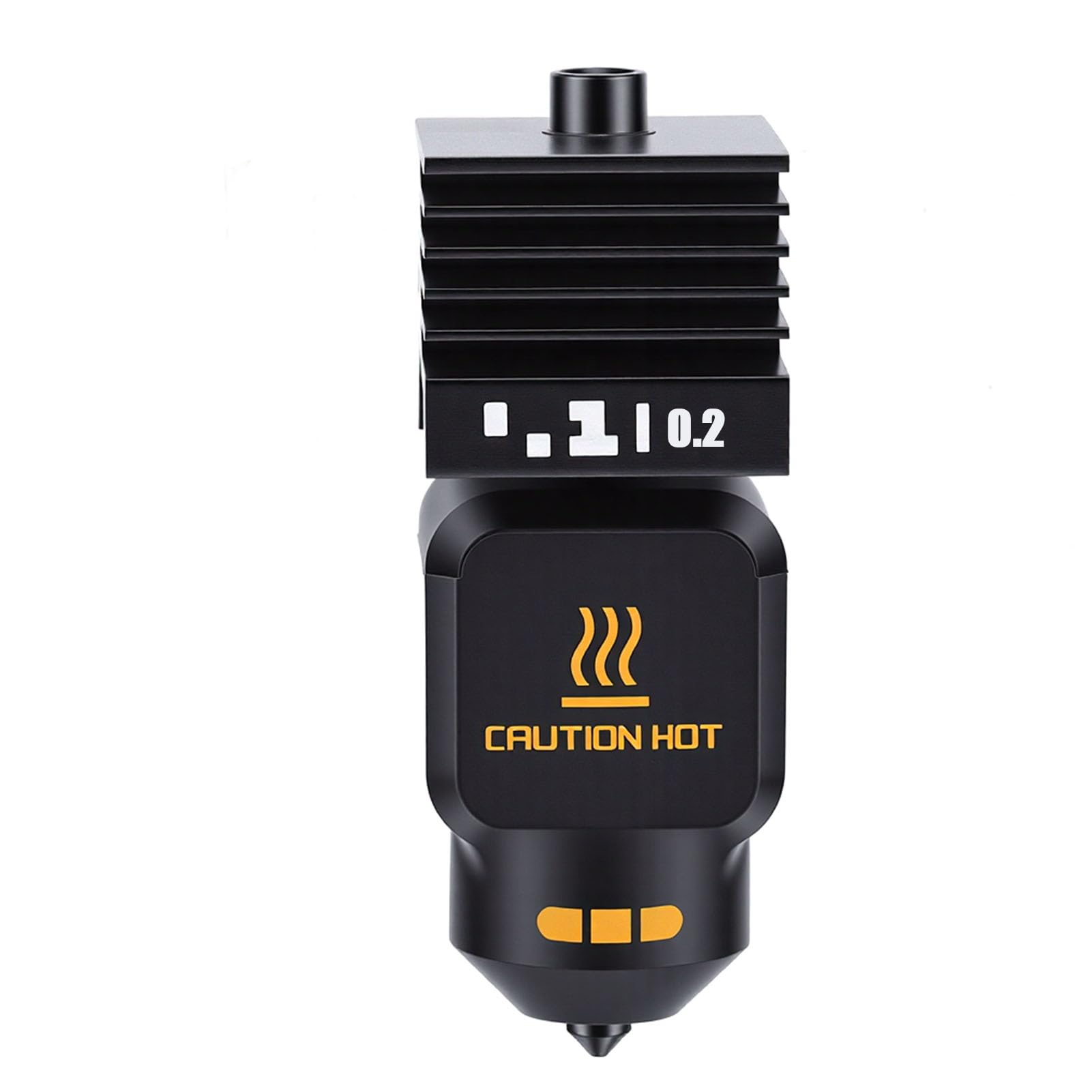 Hotend Kit, 0.2mm Hardened Steel Nozzle with Nano Coating for 3D Printer, Detachable Magnetic Block Low Roughness Inner Wall Design