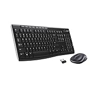 Logitech MK270 Combo Tastiera e Mouse Wireless per Windows, Layout Spagnolo QWERTY