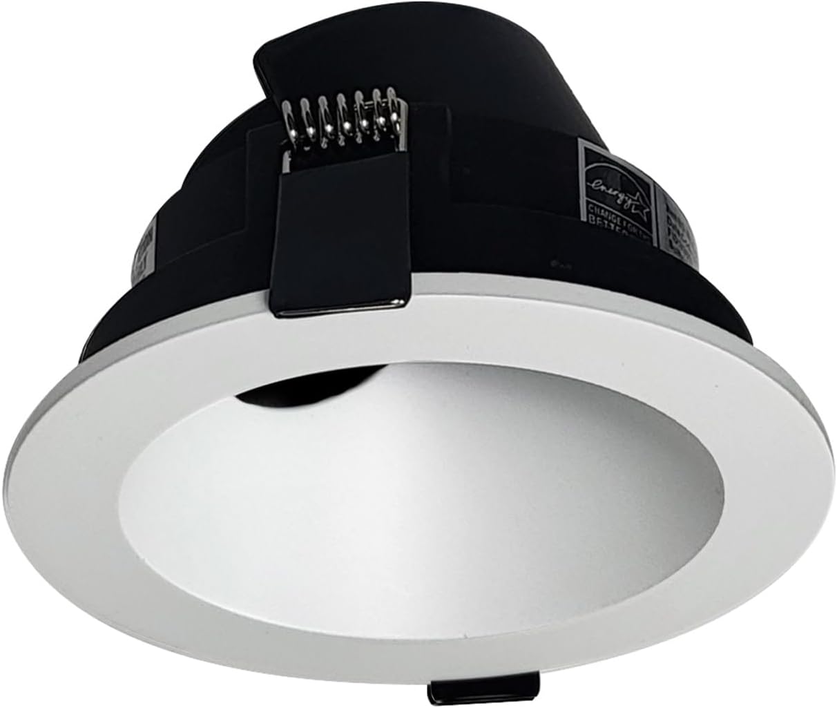 Nora Lighting NIOC-4RSLA 4" Canless Iolite Adjustable Slot Trim - Matte Powder White