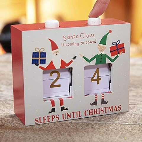 Santa's Workshop Sleeps Till Christmas Calendar Countdown Cover