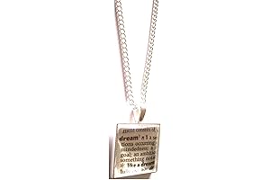 Dream Dictionary Word in Pendant with Necklace