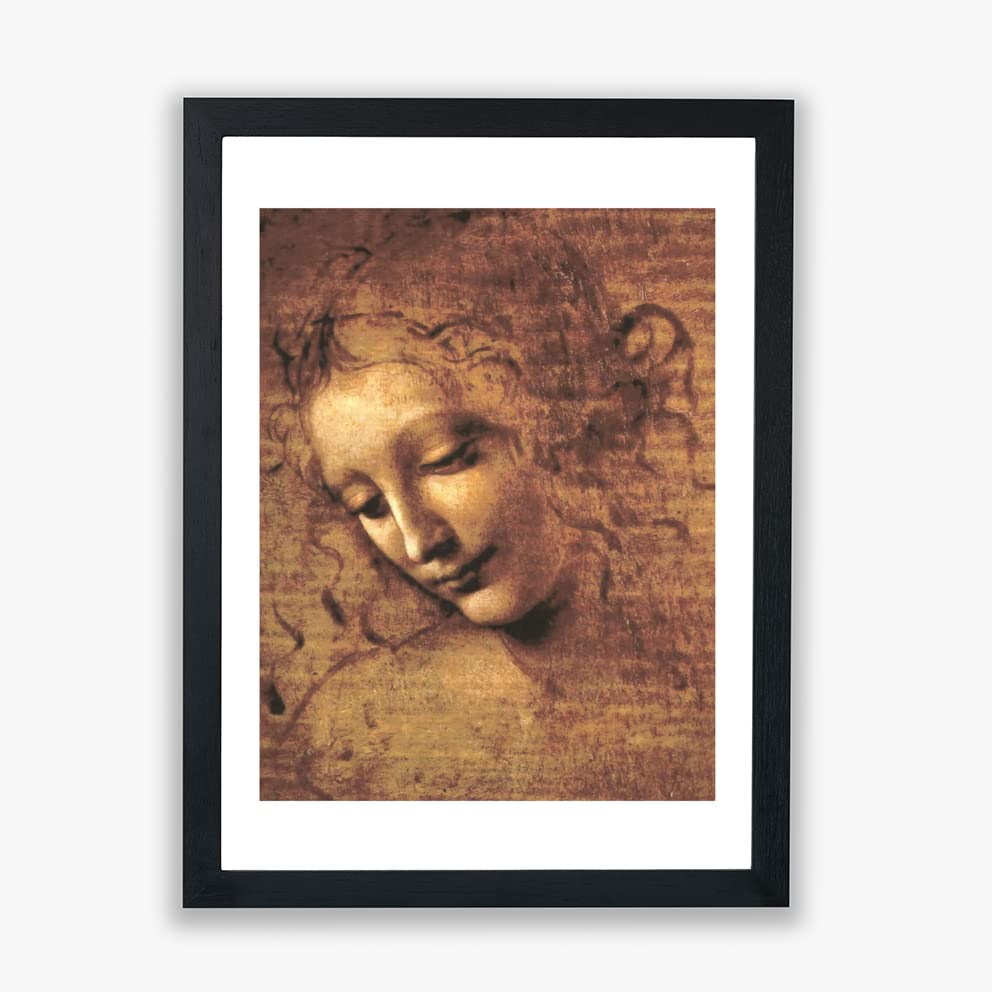 Affiche Tête de femme La Scapigliata de De Vinci pour décoration murale grand format