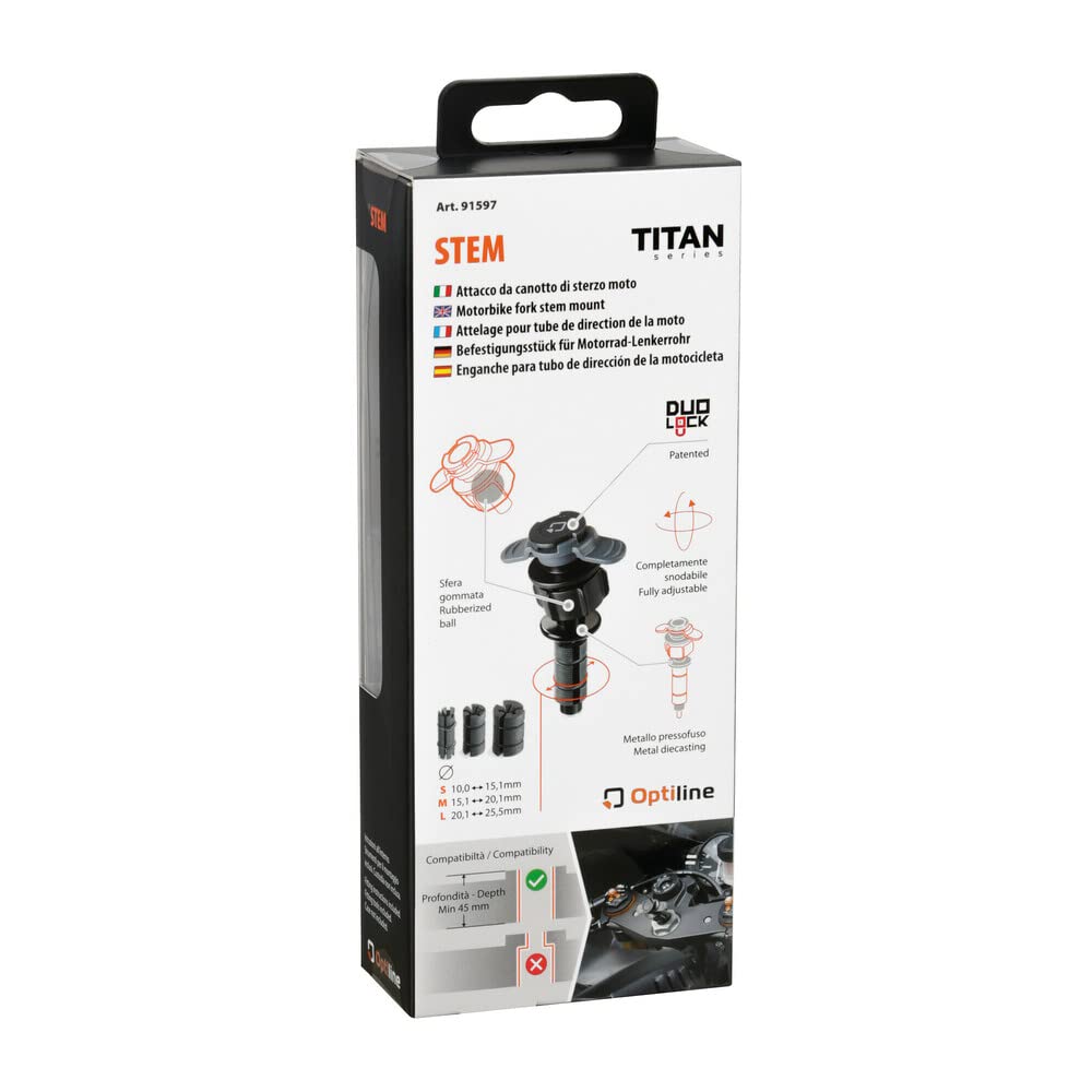 Enganche OPTI-Line para Tubo De Direccion De Motocicleta