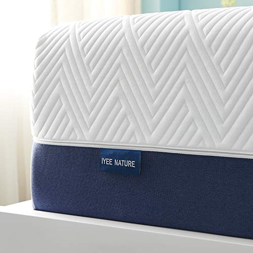 IYEE-NATURE-Queen-Mattress-10-Inch-Cooling-Gel-Memory-Foam-Mattress-in-a-BoxMedium-Firm-CertiPUR-US-Certified-Breathable-Bed-Mattress-Supportive-Pressure-Relief60x-80x10