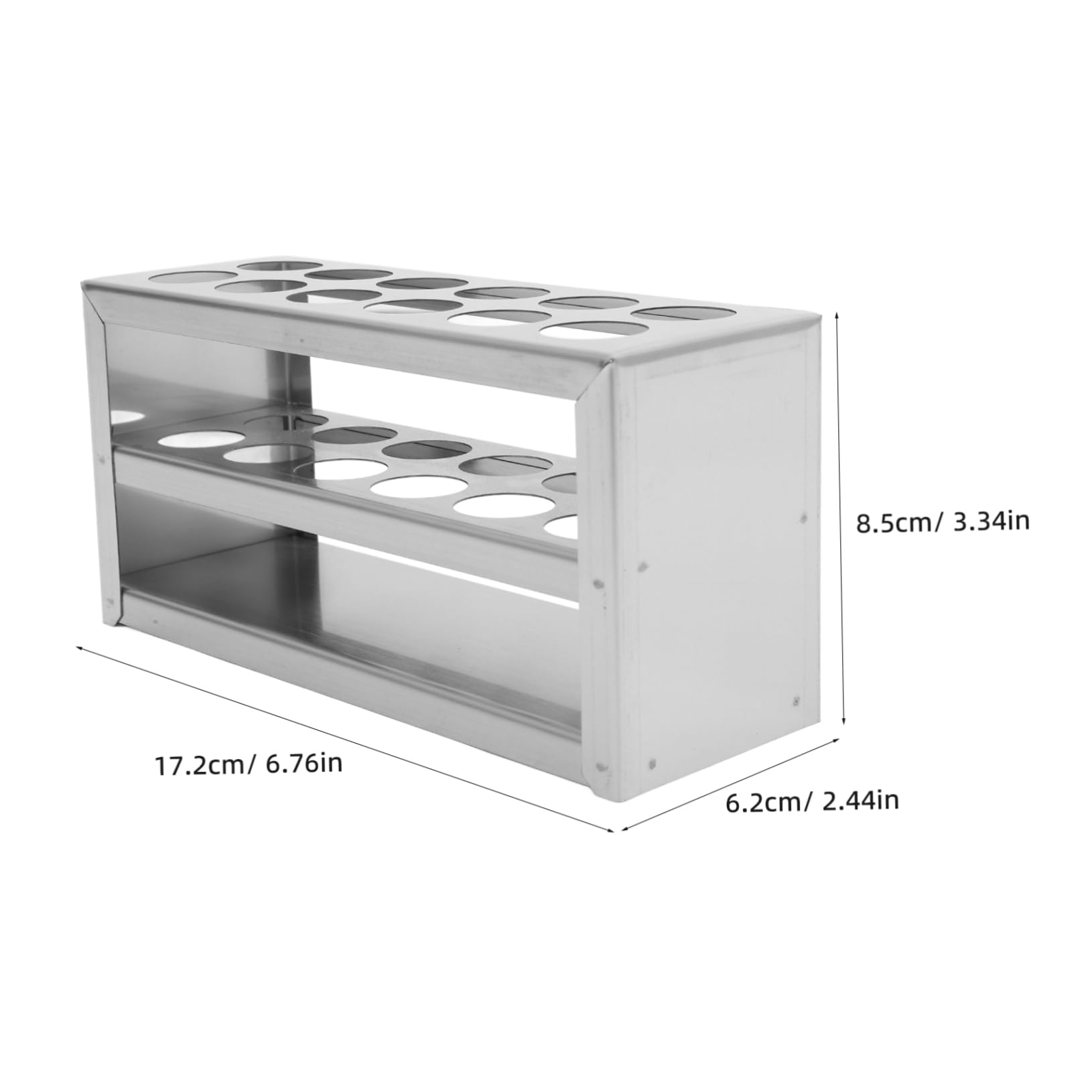 NAMOARLY 12-Slot Lab Test Tube Rack Sturdy Tube Organizer for Holder 21mm Diameter Sample Tube Rack for Laboratory Experiments