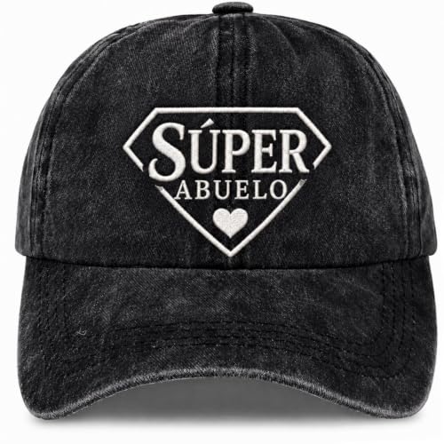Gorras De Hombre Regalo Hombre Súper Abuelo Ajustable