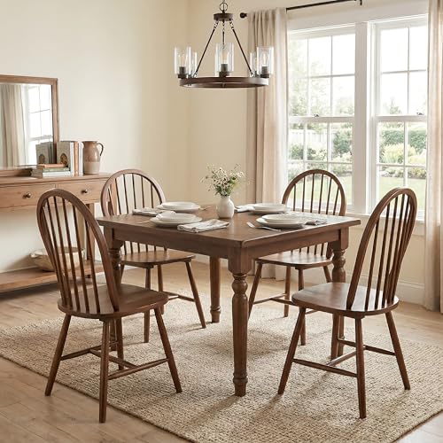 chairus Farmhouse Walnut Windsor Chairs