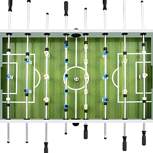 ZEYUAN Kickertisch Stahl 60 kg 140x74,5x87,5 cm Weiß Tischkicker, Tischfussball, Tischkicker Bälle, Tischkicker Erwachsene, Spieltisch – Bild 5