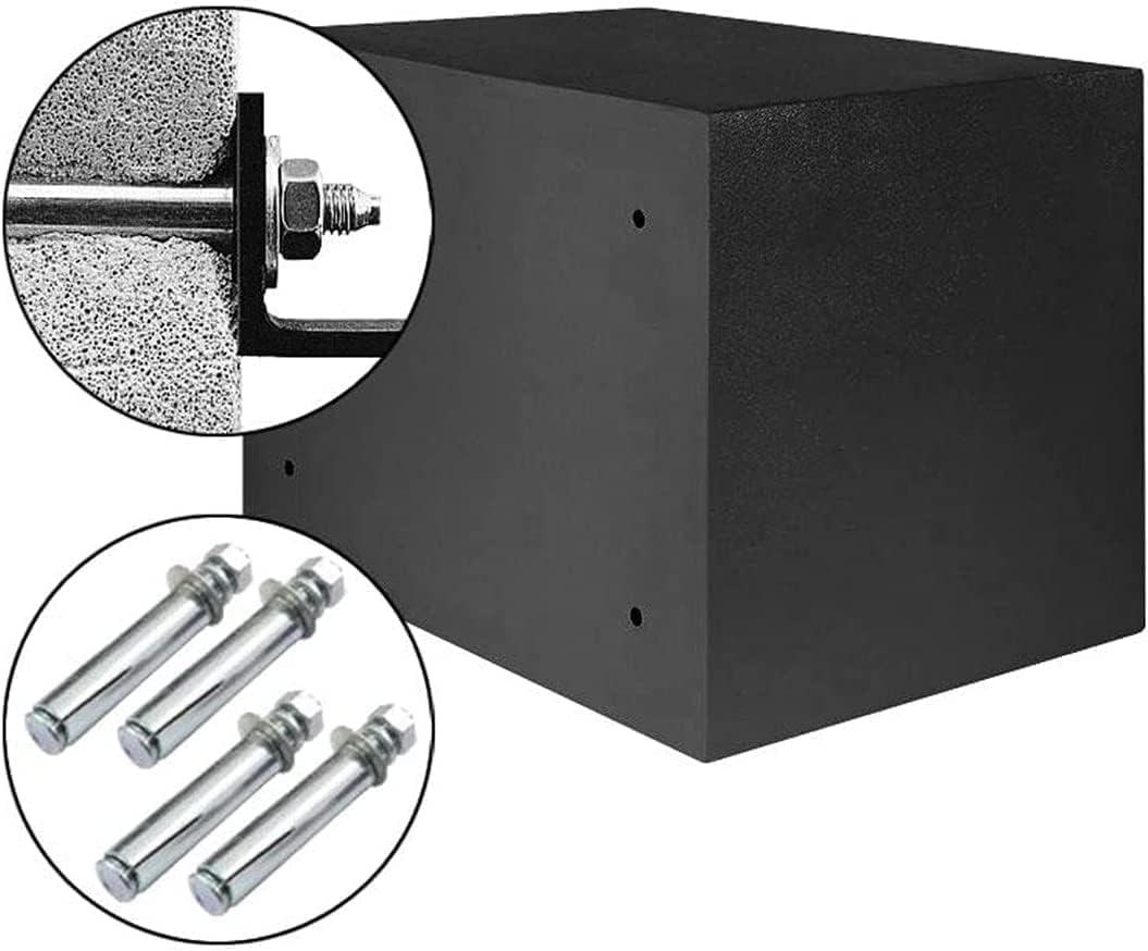 Floordirekt Safe Tresor für Zuhause, 16L 25H x 35B x 25T cm, Möbeltresor mit Schlüssel und Zahlenschloss, Kleiner Wandtresor, Geldtresor, Möbelsafe für Bargeld, Schmuck, Wertsachen (Safemaxx)