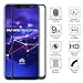 [2-Pack] Tonvizern Compatible for Huawei (Mate 20 Lite) Tempered Glass Screen Protector [Full Adhesive Coverage], 0.26mm 9H Hardness Screen Protector [Black]