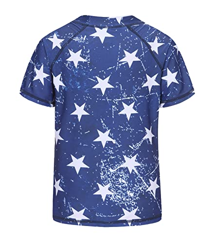 Girls Short Sleeve Rash Guard Swim Shirt for Girls Hawaiian Swimsuits UPF 50+ Sun Protection Swim Top Bathing Suit 3-16 Years2