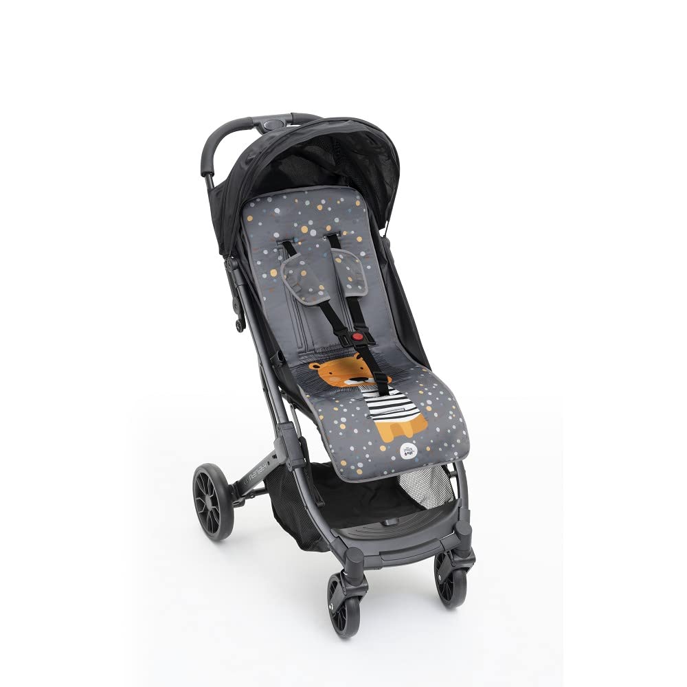Colchoneta Transpirable Universal Silleta paseo verano (Vichy Gris) — view 6