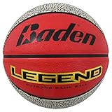 Baden Legend Rubber Basketball (Intermediate Size 6) 28.5' Red/Black
