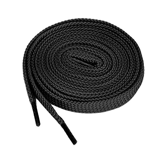 Shoelaces 5/16 Fine Weave Flat Shoe Lace 2 Pair Shoestring for Running Tennis Athletic Sneaker Replacements (36 inches (91 cm), Black) Shoelaces 5/16" Fine Weave Flat Shoe Lace 2 Pair Shoestring for Running Tennis Athletic Sneaker Replacements (36 inches (91 cm), Black)