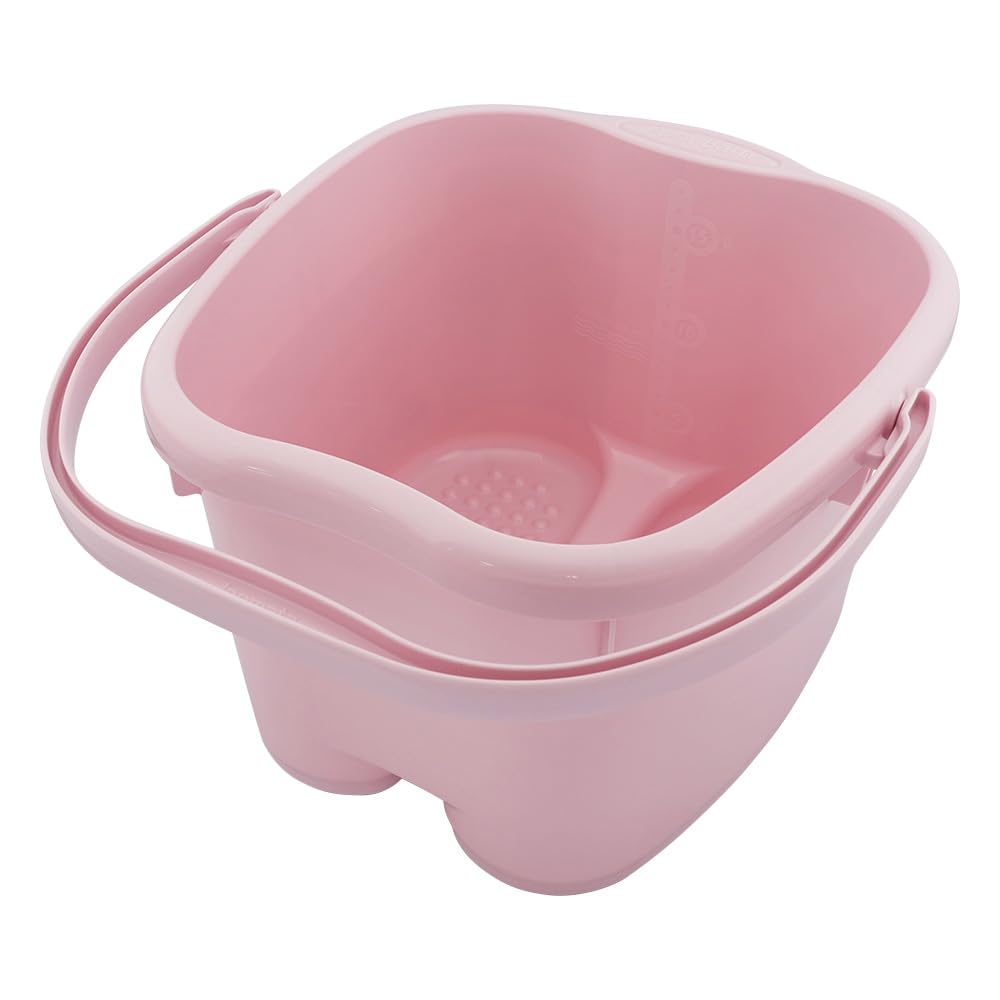 InomataChemical Foot Bath, Footbath Senka Pastel Pink, Made in Japan, 2500, Foot Size Up to 11.8 inches (30 cm)