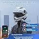 WAYXIN R6S Motorrad Headset Bis zu 6 Motorräder anschließbarr 1200M Wireless Kommunikationssystem für 2 Personen mit Sprachassistent Wasserdicht Freisprecheinrichtung Musikanrufsteuerung(2pc)
