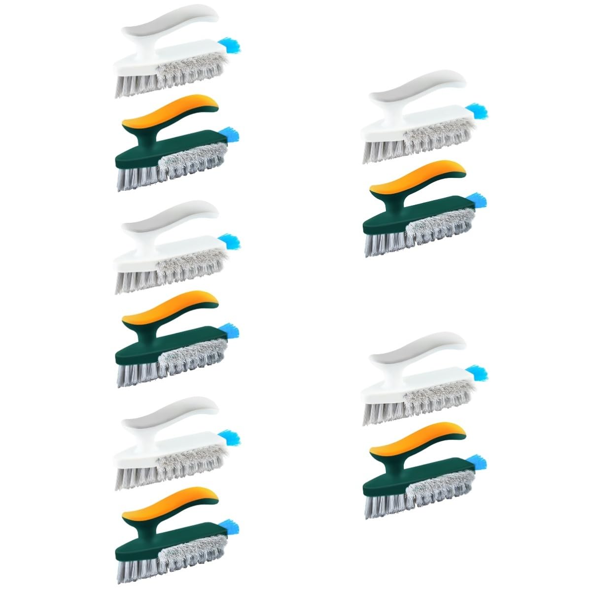 Ciieeo Juego De 5 Cepillos De Limpieza De Mano con Mango Ergonómico para Azulejos Y Baño Diseño Japonés para Cocina Hogar Suelo 2 Unidades X 5