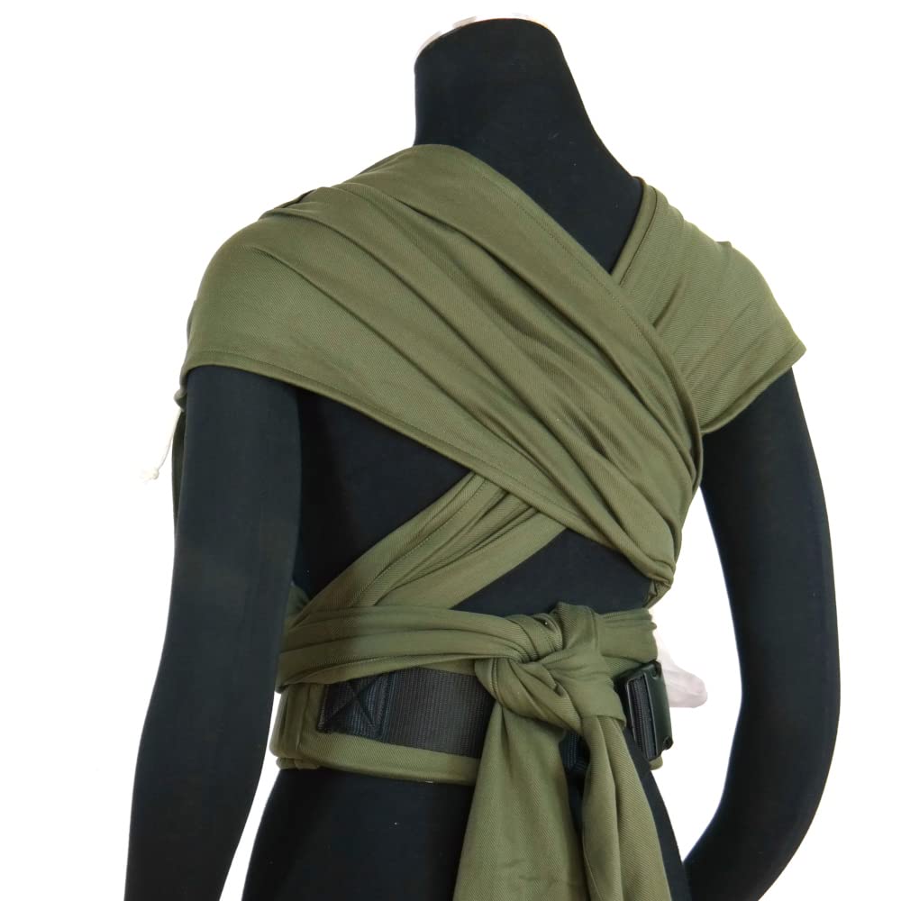 Didymos DidyKlick 4u Babytrage Halfbuckle Tragehilfe Olive ergonomische Sitzhaltung Bauchtrage Hüfttrage Rückentrage 3,5-20kg
