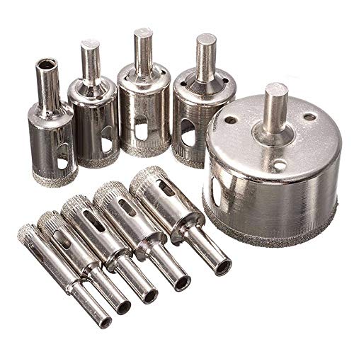 Brocas de Diamante Juego 10 Piezas para Vidrio y Cerámica miniatura 1