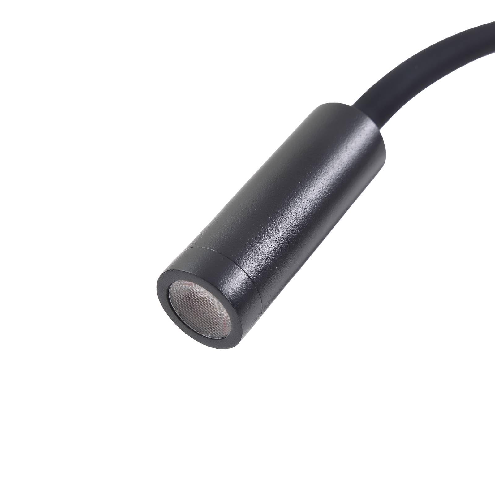 Lucande LED Wandleuchte, Wandlampe Innen Hetti in Schwarz aus Metall (1 flammig) - Wandstrahler Wandbeleuchtung Schlafzimmer/Wohnzimmer Schlafzimmerleuchte