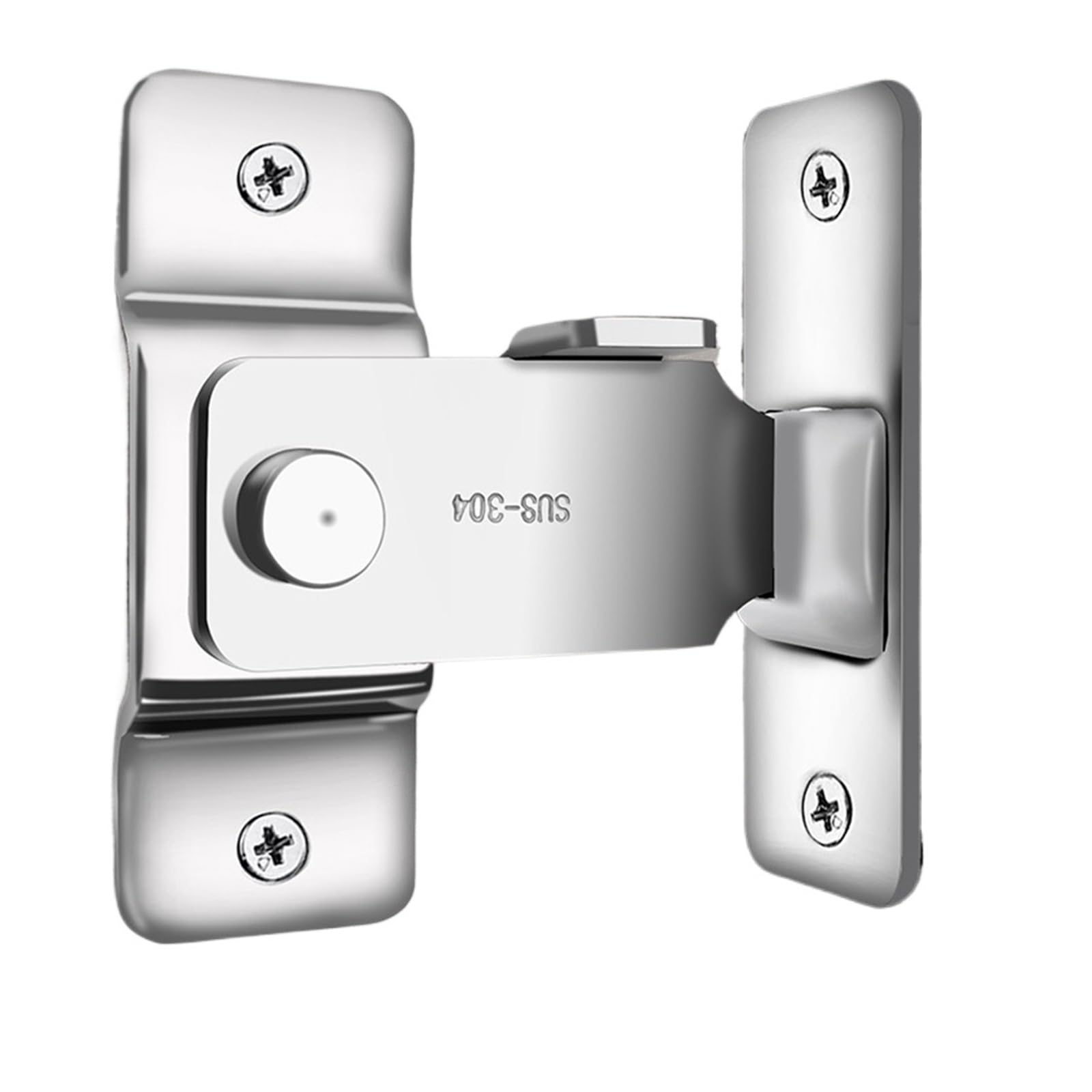 Rutdcjkne L Sliding Door Atch Ocks, Right Angle Sliding Door Ocking Atch, Stainless Stee 90 Degree Hook Ock With Screws(L)