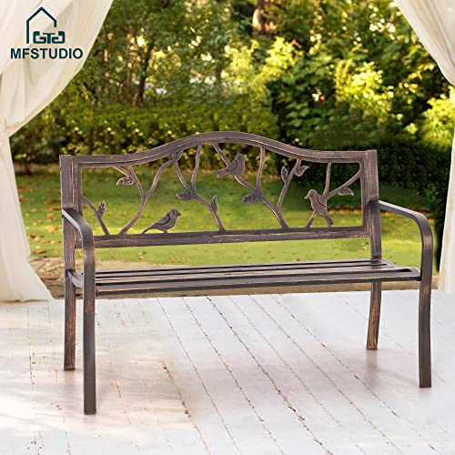 Mfstudio 50 Inch Outdoor Garden Bench thumb #5