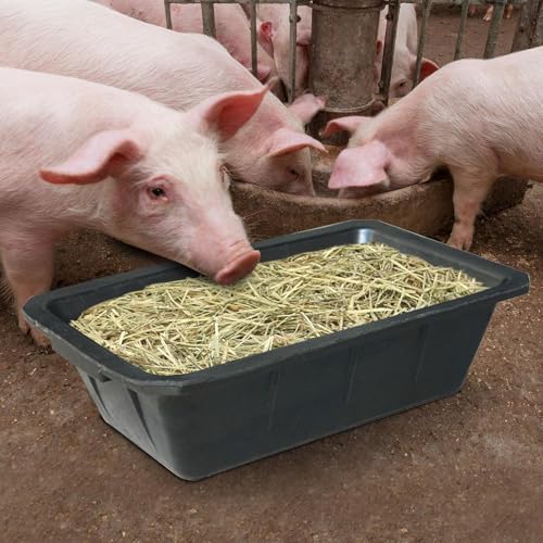 Seau d'alimentation de 17,72 pouces en caoutchouc robuste - 4