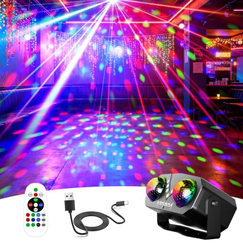 Disco Lights,Disco Ball Party Light Indoor Disco Sound Activated with Star Projection,Ocean Lamps,Pattern Show for DJ KTV Club Christmas Festival Gifts