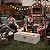 COSTWAY 42" Rectangle Fire Pit Table, Terrazzo Propane Gas Fire Table, Simple Ignition System & Stainless Steel Burner, Protective PVC Cover Included, Outdoor Fire Pit for Backyard, Garden