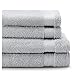 Produktbild Twinzen, Handtücher Set (4-Teilig), 2 Badetücher 140 x 70 cm + 2 Handtücher 50 x 80 cm - weich und saugstark, 100% Baumwolle, Oeko-Tex 100 Zertifiziert, Zinngrau