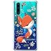 Mertak Phone Case Compatible with Huawei P50 Pro Nova 8 P30 Lite P20 P10 Lite Mate 40 TPU Animal Fox Lightweight Cover Floral Flexible Silicone Cute Design Slim Wildflowers Protective