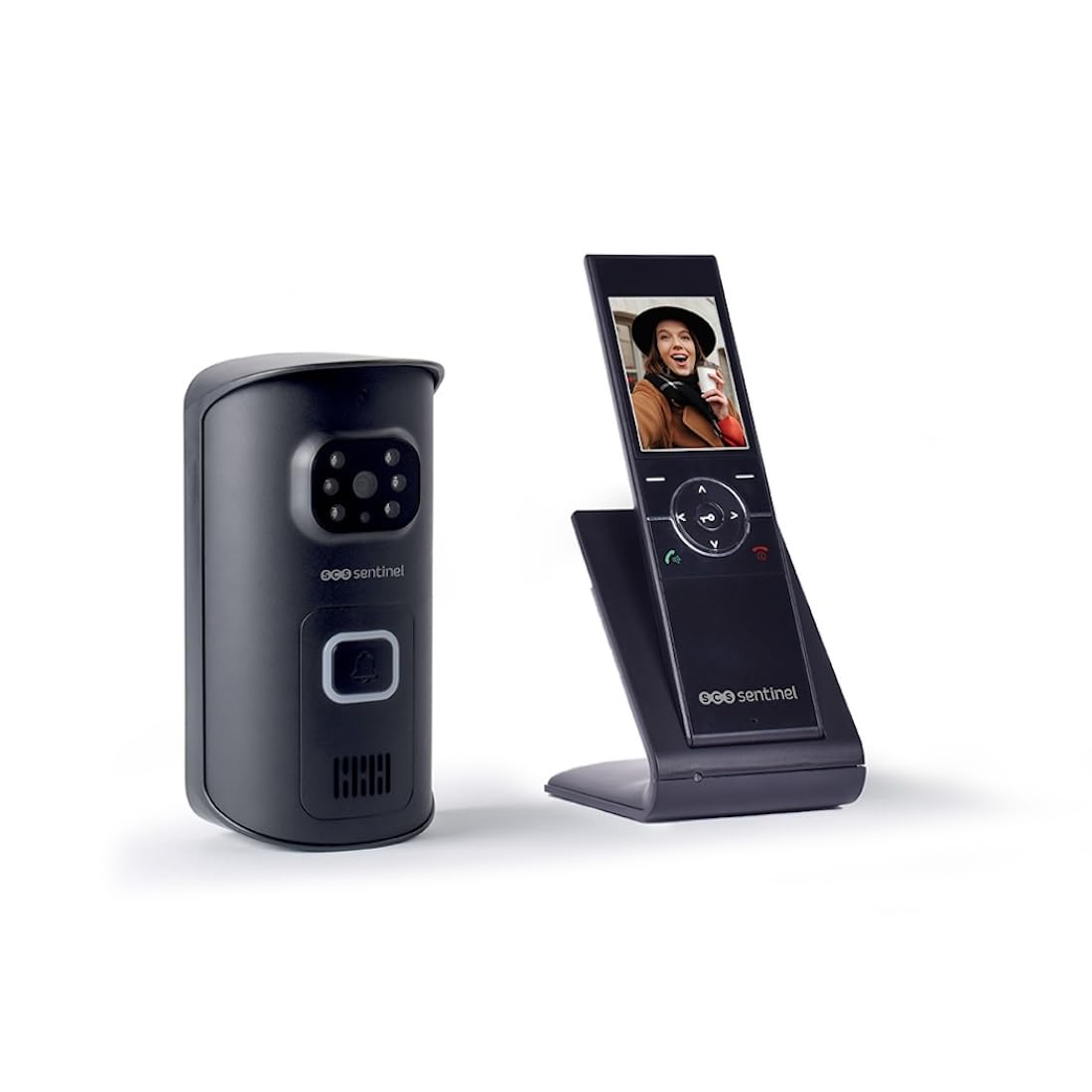 SCS Sentinel - PVS0010 - Schnurloses Videotelefon - Video-Gegensprechanlage - Handset mit Einer Reichweite von 150 m - 10 Stunden Batterielaufzeit - AirVisio 150-3 Jahre Garantie.
