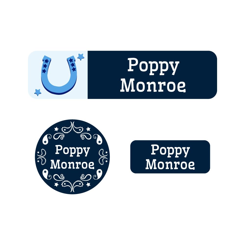 Name Bubbles - Kids Custom Name Labels for Daycare, School, Camp (102 Labels) - Personalized Waterproof Name Stickers for Clothes Tags, Lunch Boxes,