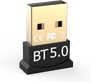 Bluetooth Adapter, Nano USB Bluetooth 5.0 Dongle Adapter for Long Range Bluetooth Receiver Use For Multiple Devices PC Laptop, Bluetooth Dongle/Receiver for Windows 11/10/8.1/8/7, Plug and Play